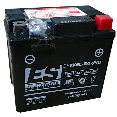 BATERIA ENERGYSAFE Aprilia Scarabeo DiTech 50 2001 - 2006 BATERIA ENERGYSAFE Aprilia Scarabeo DiTech 50 2001 - 2006